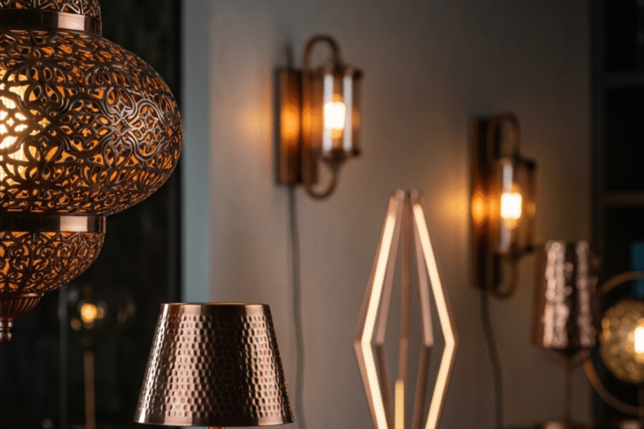 lampu tembaga dekoratif