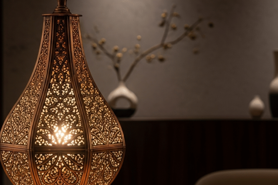 lampu tembaga dekoratif
