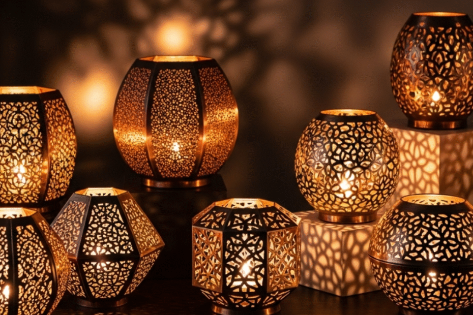 lampu tembaga hias