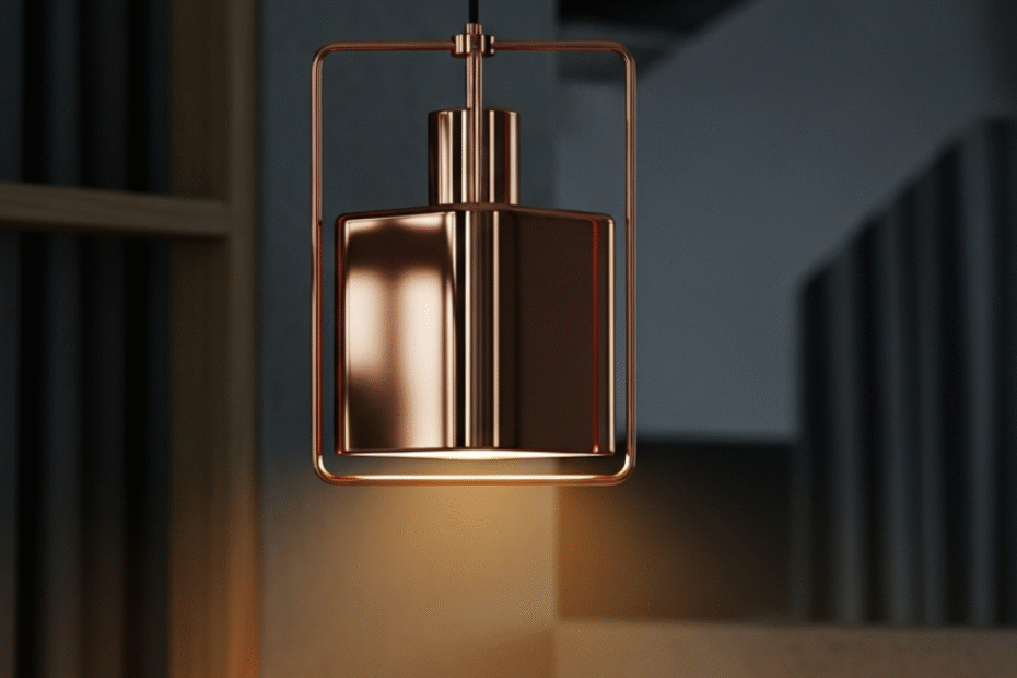 lampu tembaga minimalis