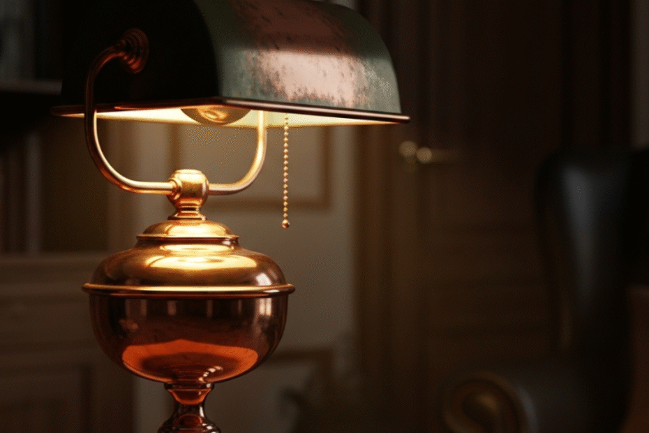 lampu tembaga vintage